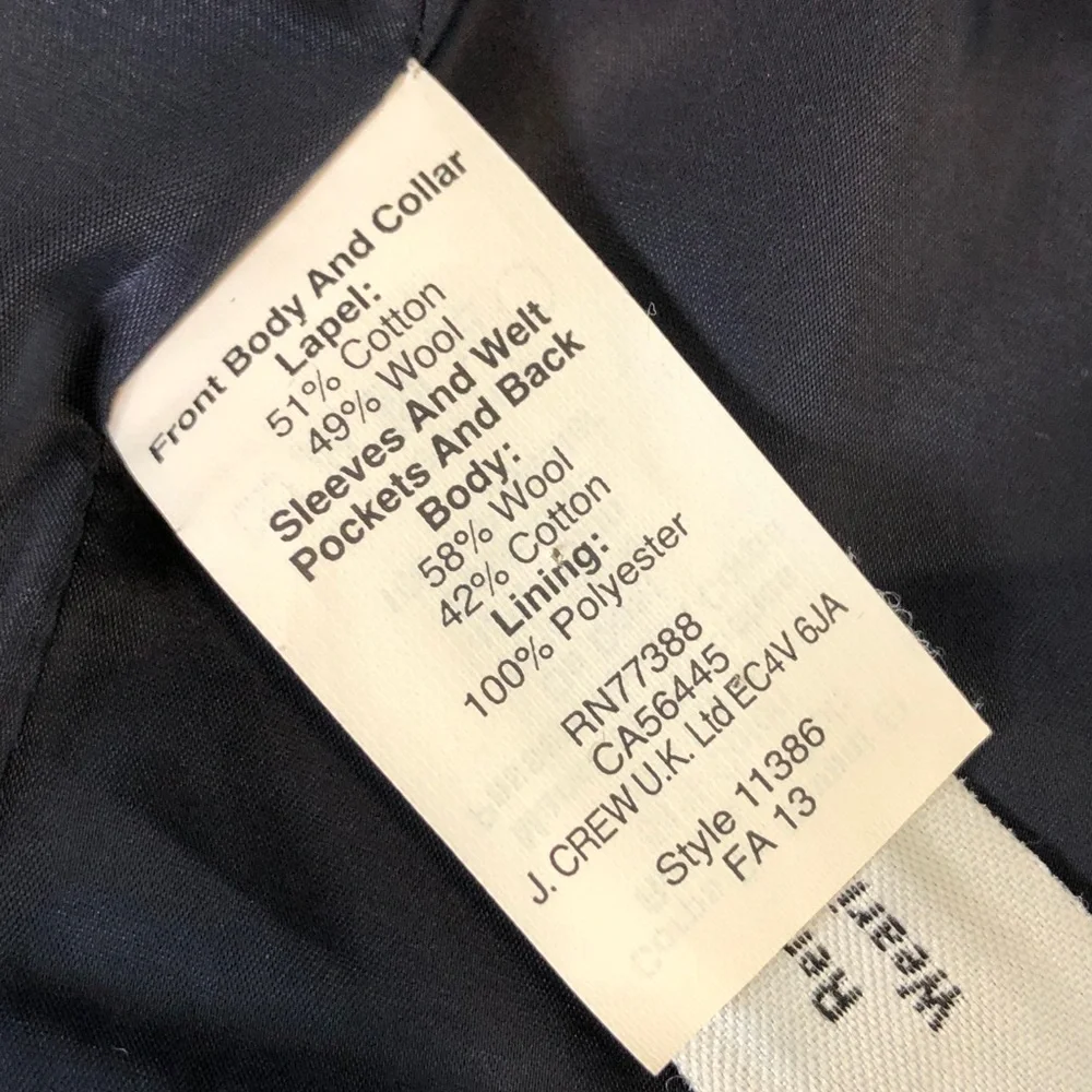 J. Crew Women’s Navy/Grey Blazer Size 6